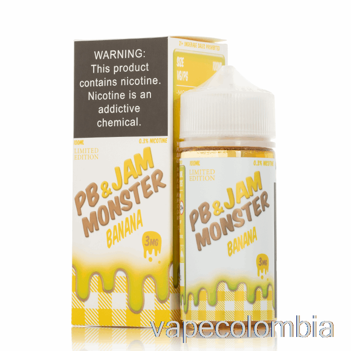 Vape Desechable Banana - Pb Y Mermelada Monster - 100ml 6mg